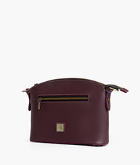 RTW Creation - Burgundy dome cross-body bag
