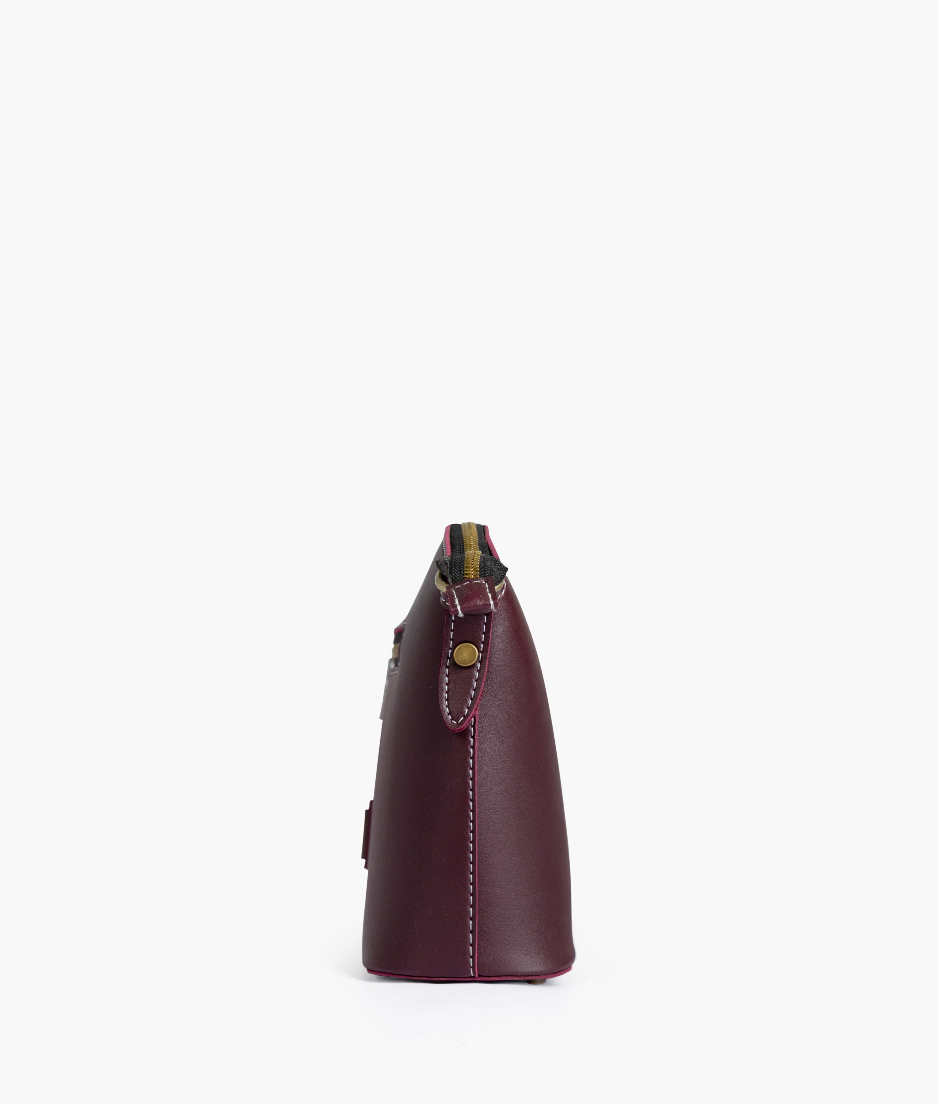 RTW Creation - Burgundy dome cross-body bag