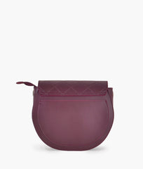 RTW Creation - Burgundy saddle bag with front lock