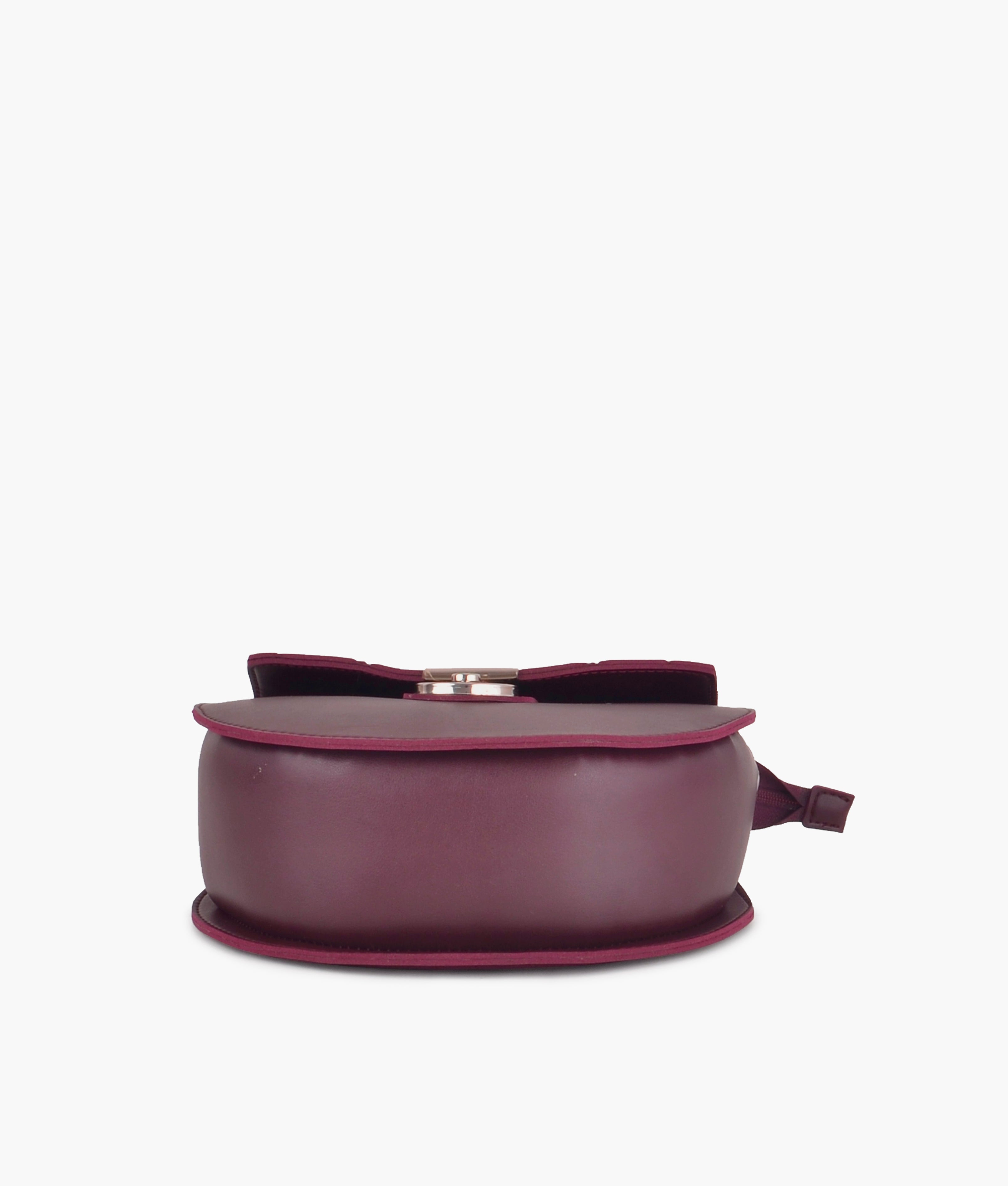 RTW Creation - Burgundy saddle bag with front lock