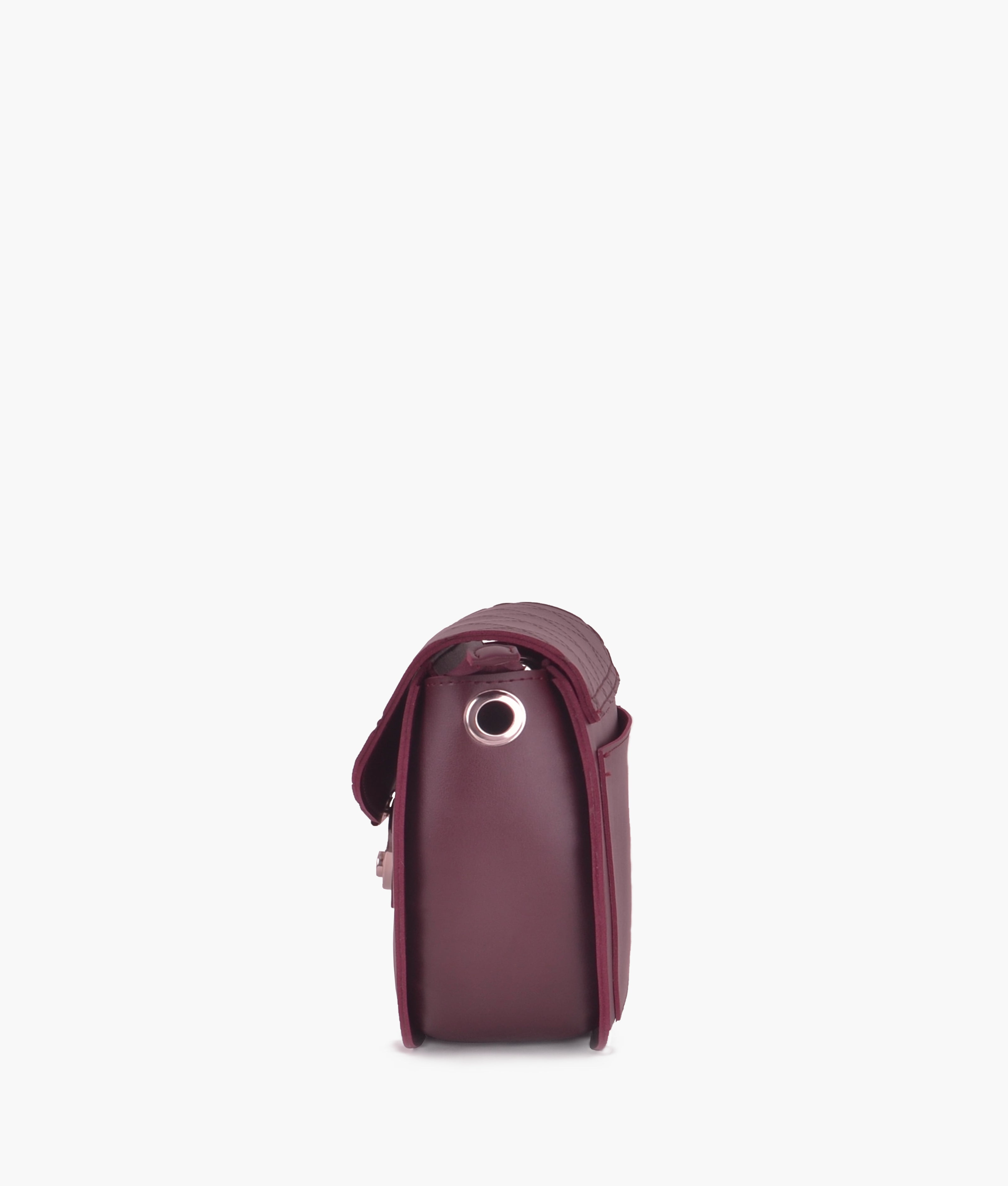 RTW Creation - Burgundy saddle bag with front lock