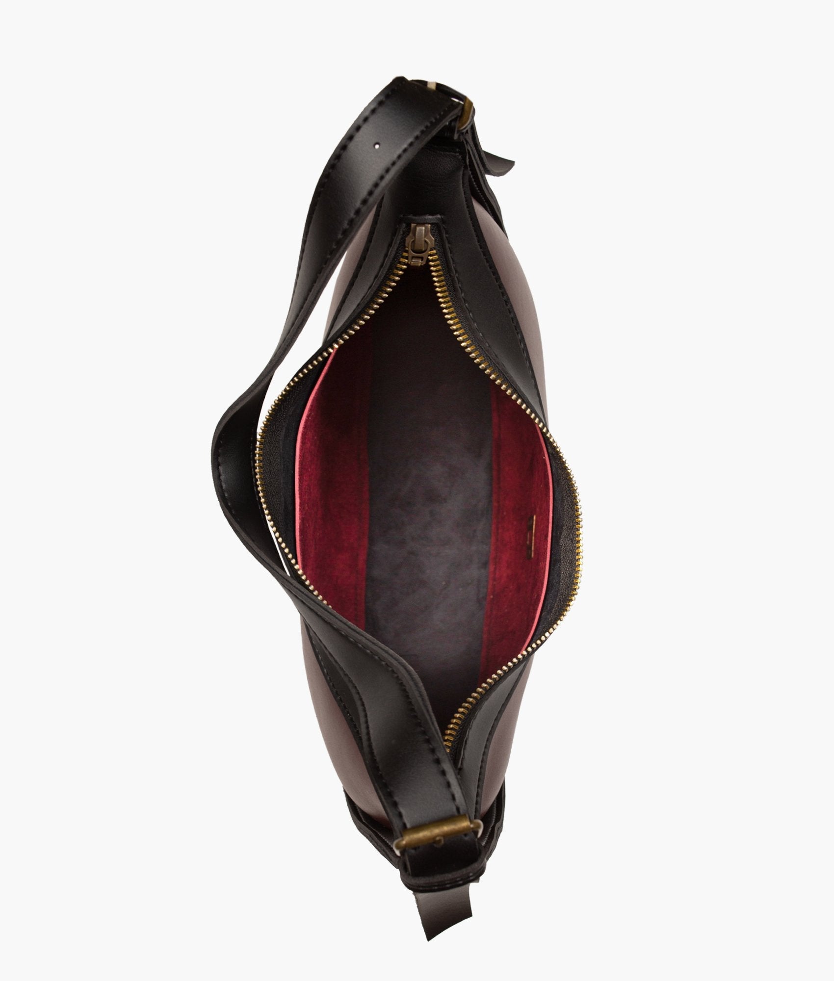 RTW Creation - Burgundy with black hobo bag