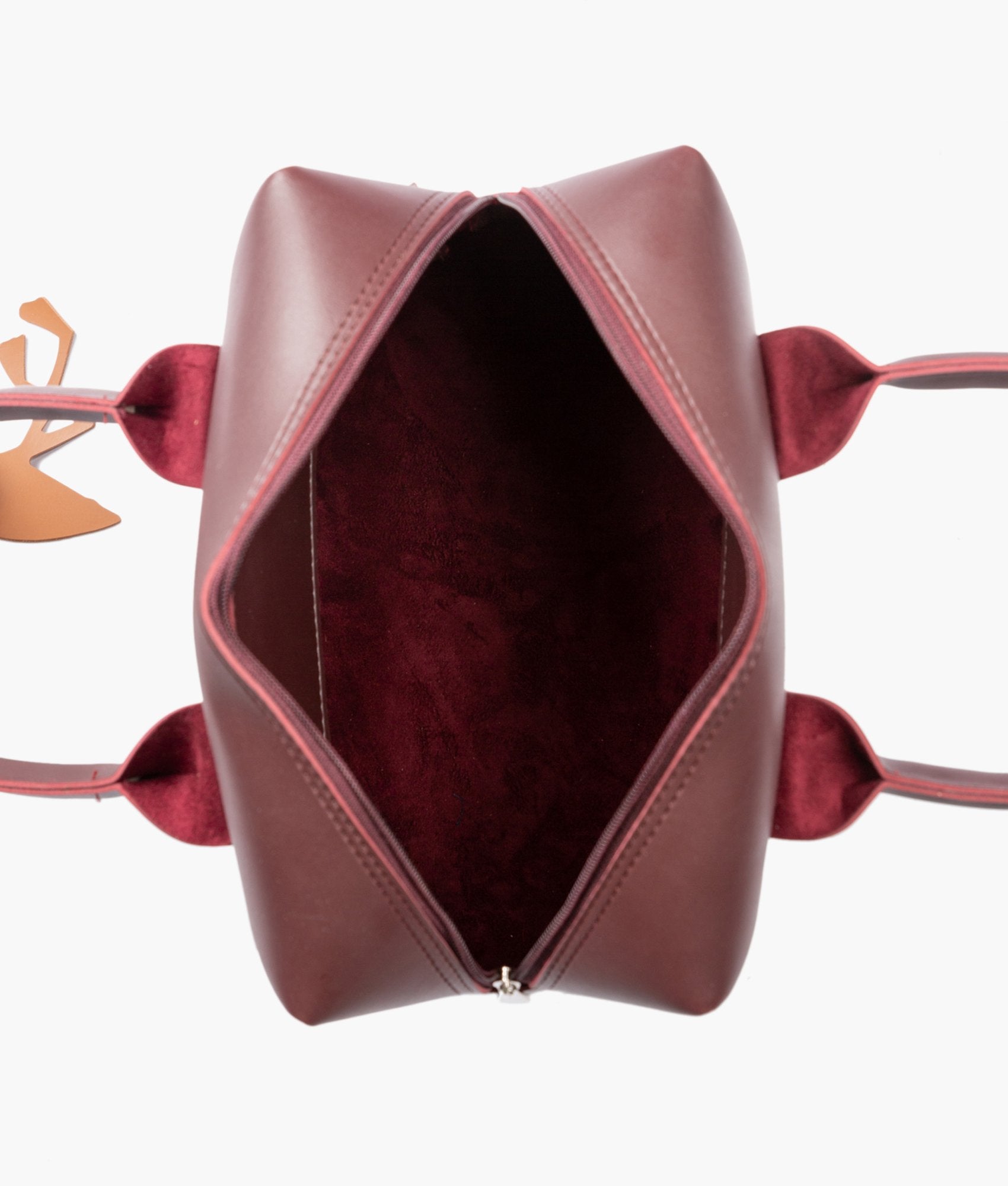 RTW Creation - Burgundy mini bowling bag