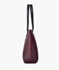 RTW Creation - Burgundy long handle tote bag