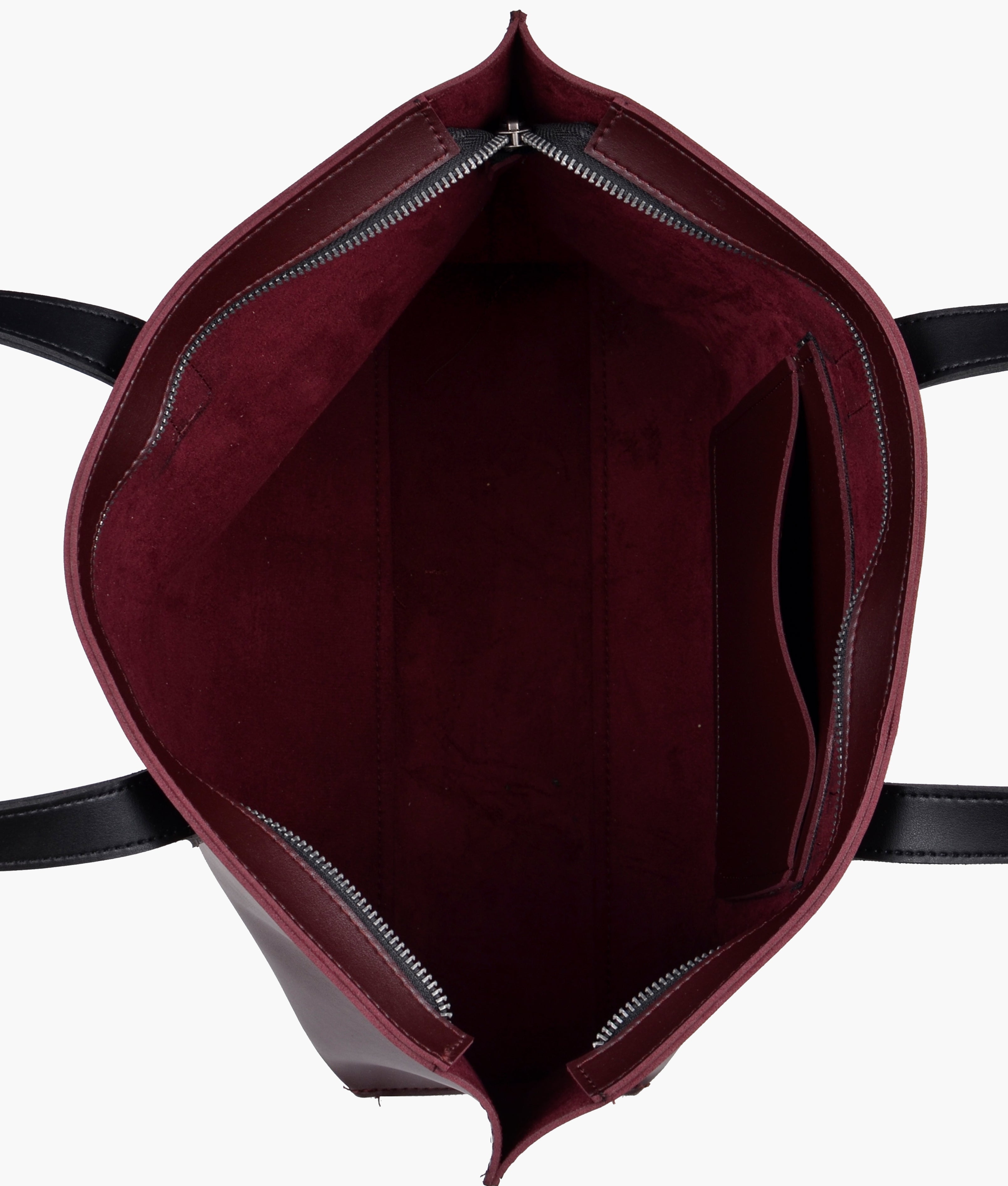 RTW Creation - Burgundy long handle tote bag