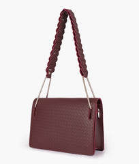 RTW Creation - Burgundy loop strap shoulder bag