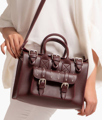 RTW Creation - Burgundy wilderness satchel bag