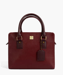 RTW Creation - Burgundy mini duffle bag