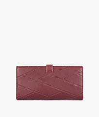 RTW Creation - Burgundy quilted two-fold wallet