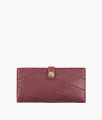 RTW Creation - Burgundy quilted two-fold wallet