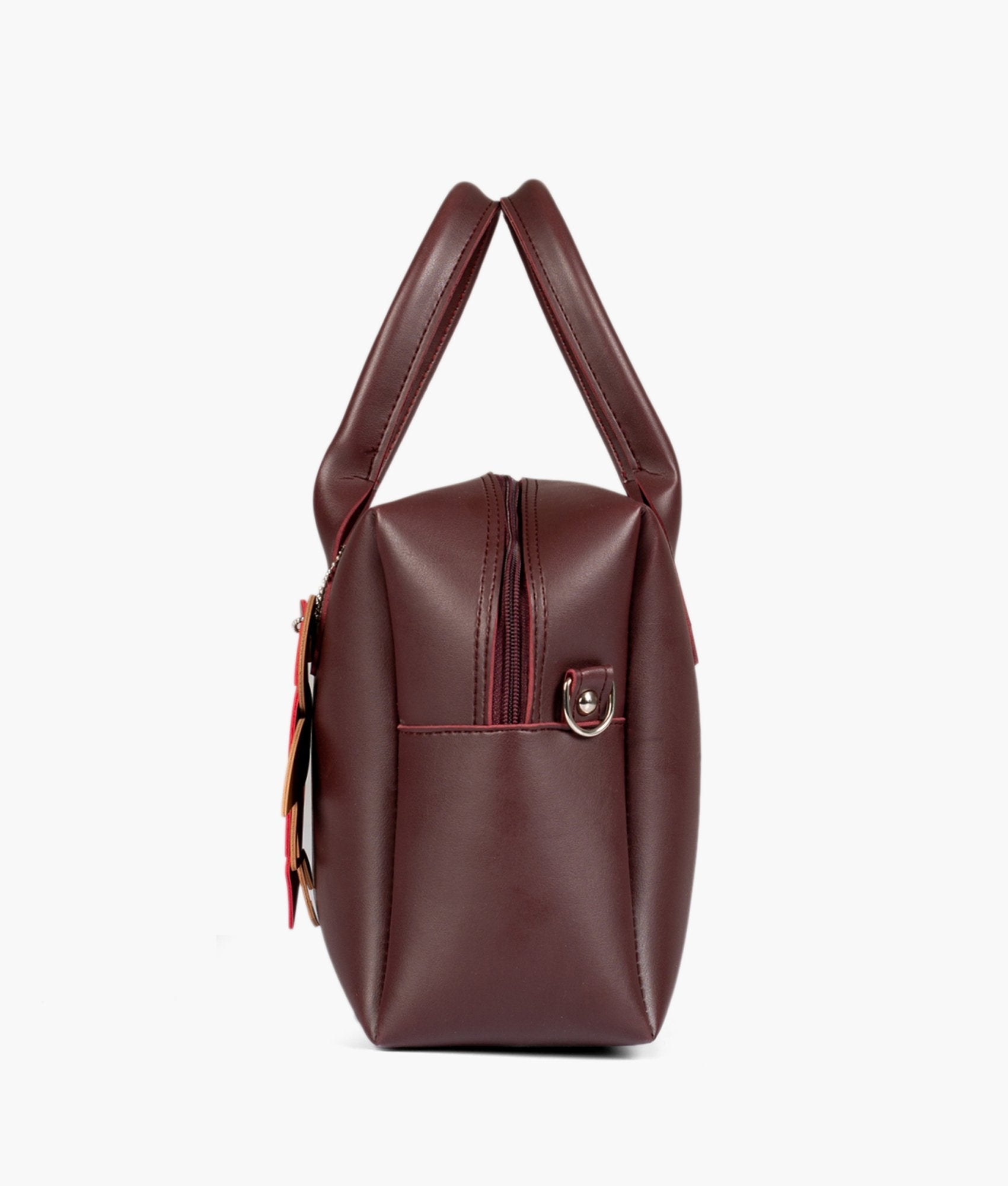 RTW Creation - Burgundy mini bowling bag