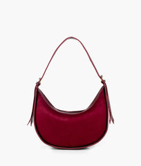 RTW Creation - Burgundy suede hobo bag