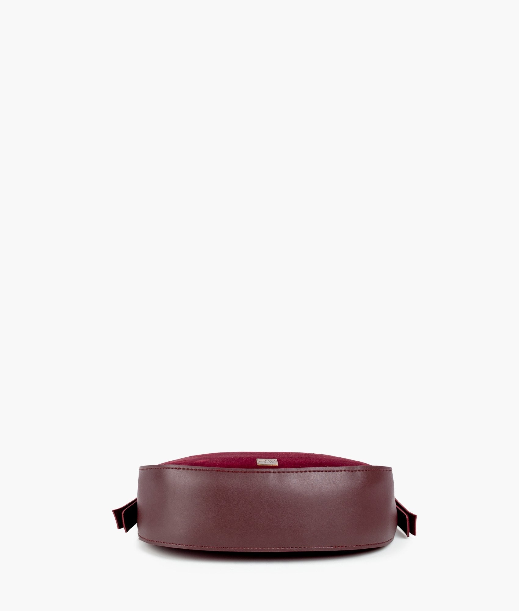 RTW Creation - Burgundy suede hobo bag
