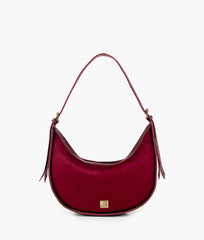 RTW Creation - Burgundy suede hobo bag