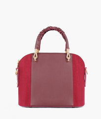 RTW Creation - Burgundy suede small evening bag