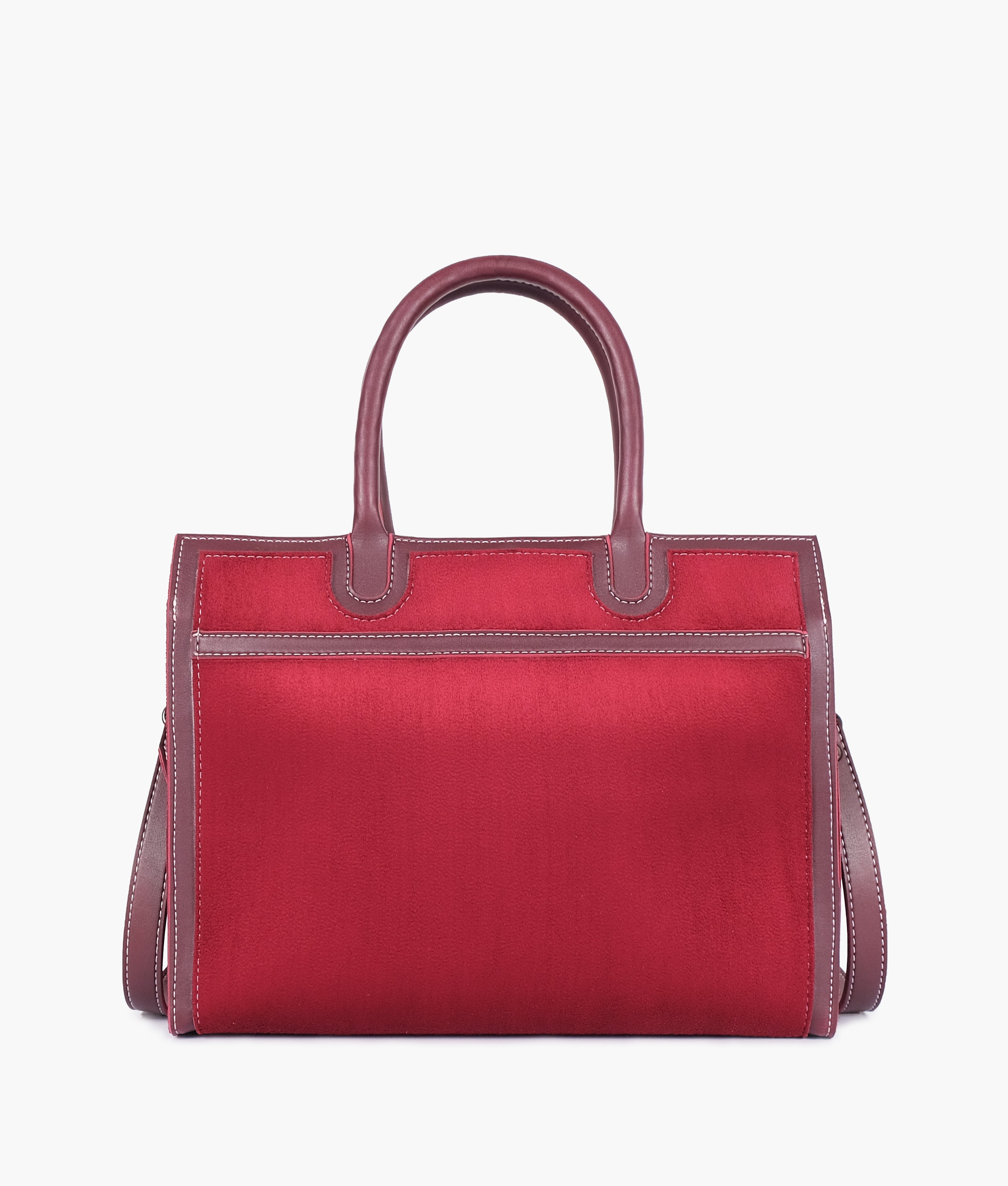 RTW Creation - Burgundy suede vintage handbag