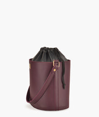 RTW Creation - Burgundy top-handle bucket bag