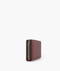 RTW Creation - Burgundy weave pattern wallet