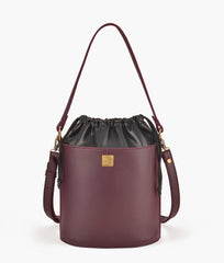 RTW Creation - Burgundy top-handle bucket bag