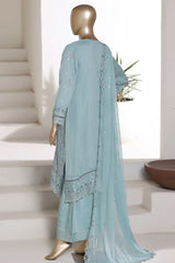 Afsany By Sada Bahar Stitched 3 Piece Luxury Chiffon Vol-01 Suit-CF-9 AZURE