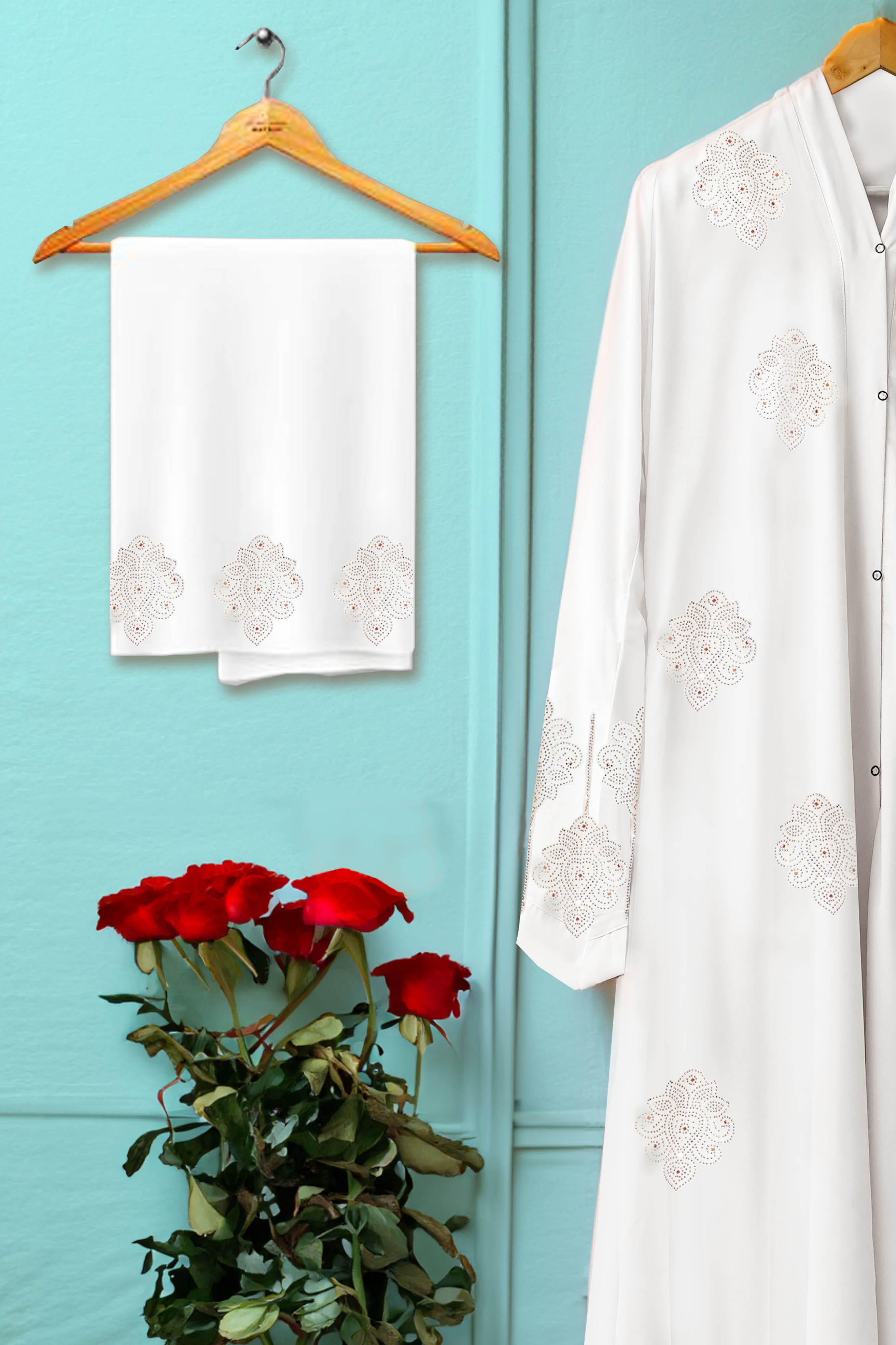 White Stone Luxury Abaya - Bustangi