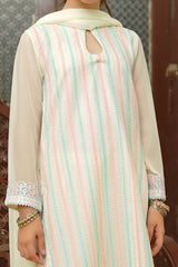 Chiffon Embroidered 3 Pc Suit - Wear Ochre