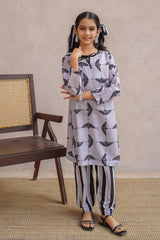 Shop Swiss Lawn Digital Printed 2 Pc Suit - trendy and affordable co-ord sets for kids in Pakistan. Stylish, comfortable,