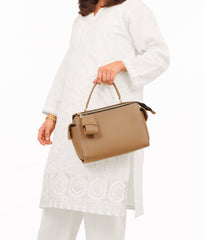 RTW Creation - Coffee bowling bag with top-handle