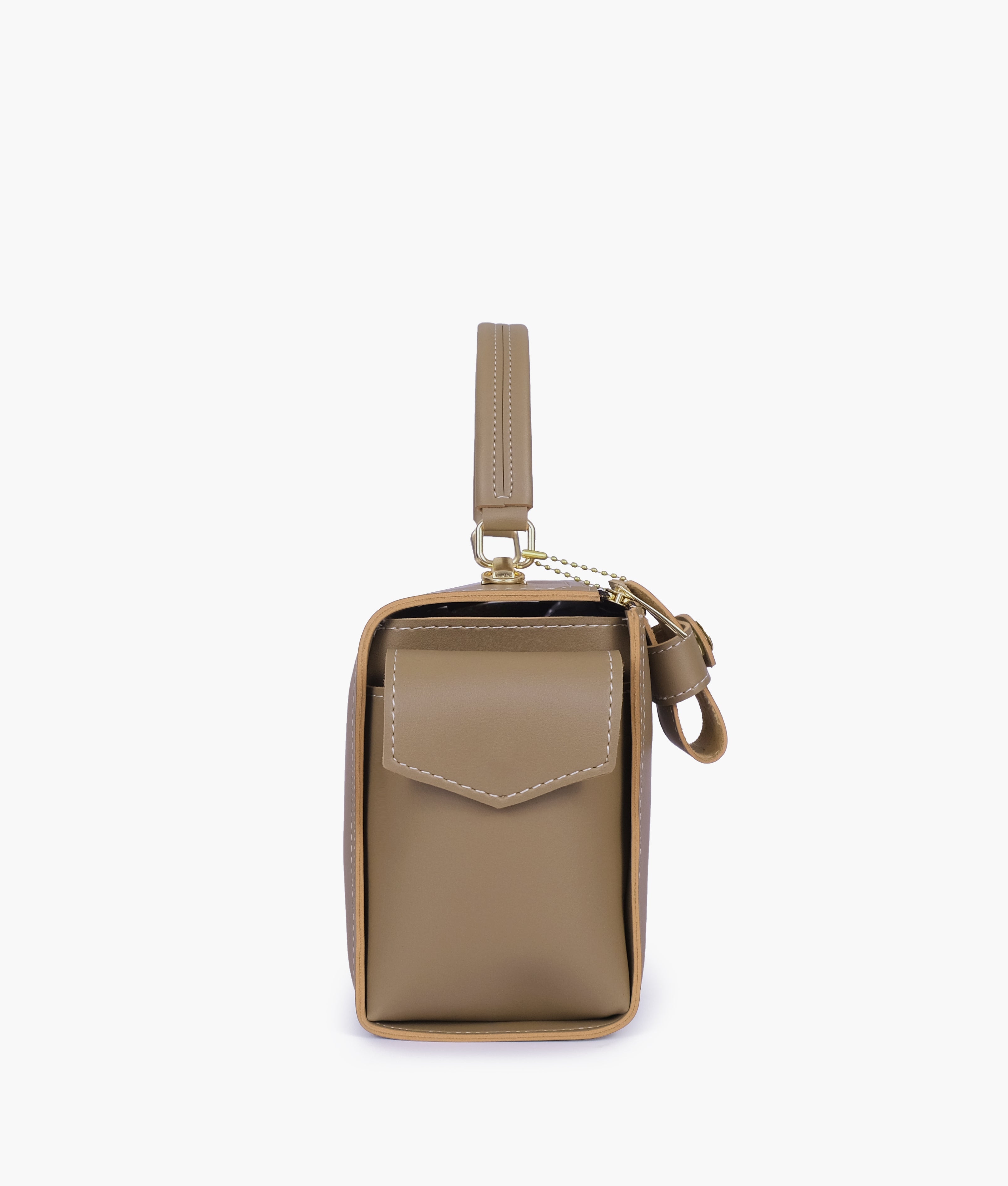 RTW Creation - Coffee bowling bag with top-handle