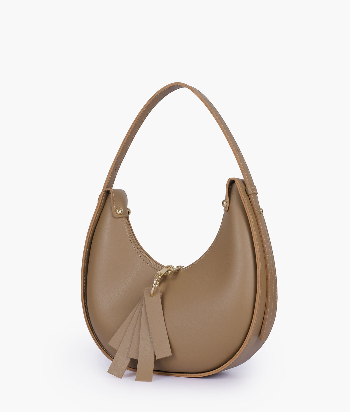 RTW Creation - Coffee crescent hobo bag