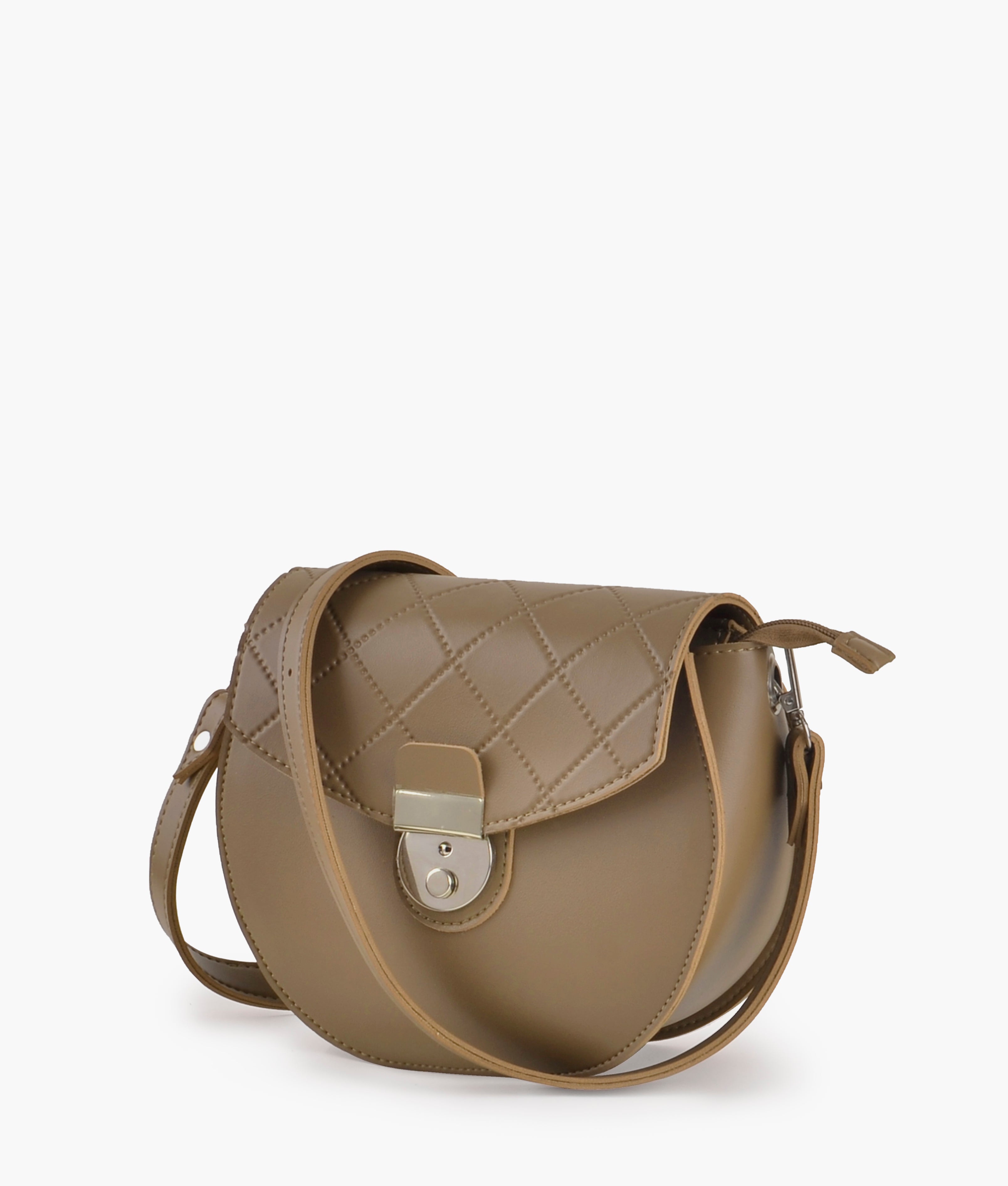 RTW Creation - Coffee saddle bag with front lock