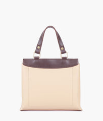 RTW Creation - Coffee front lock top-handle mini bag