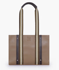 RTW Creation - Coffee long strap tote bag