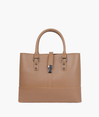 RTW Creation - Coffee multi-compartment shoulder bag