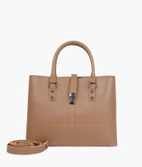 RTW Creation - Coffee multi-compartment shoulder bag
