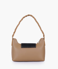 RTW Creation - Coffee purse with braided strap