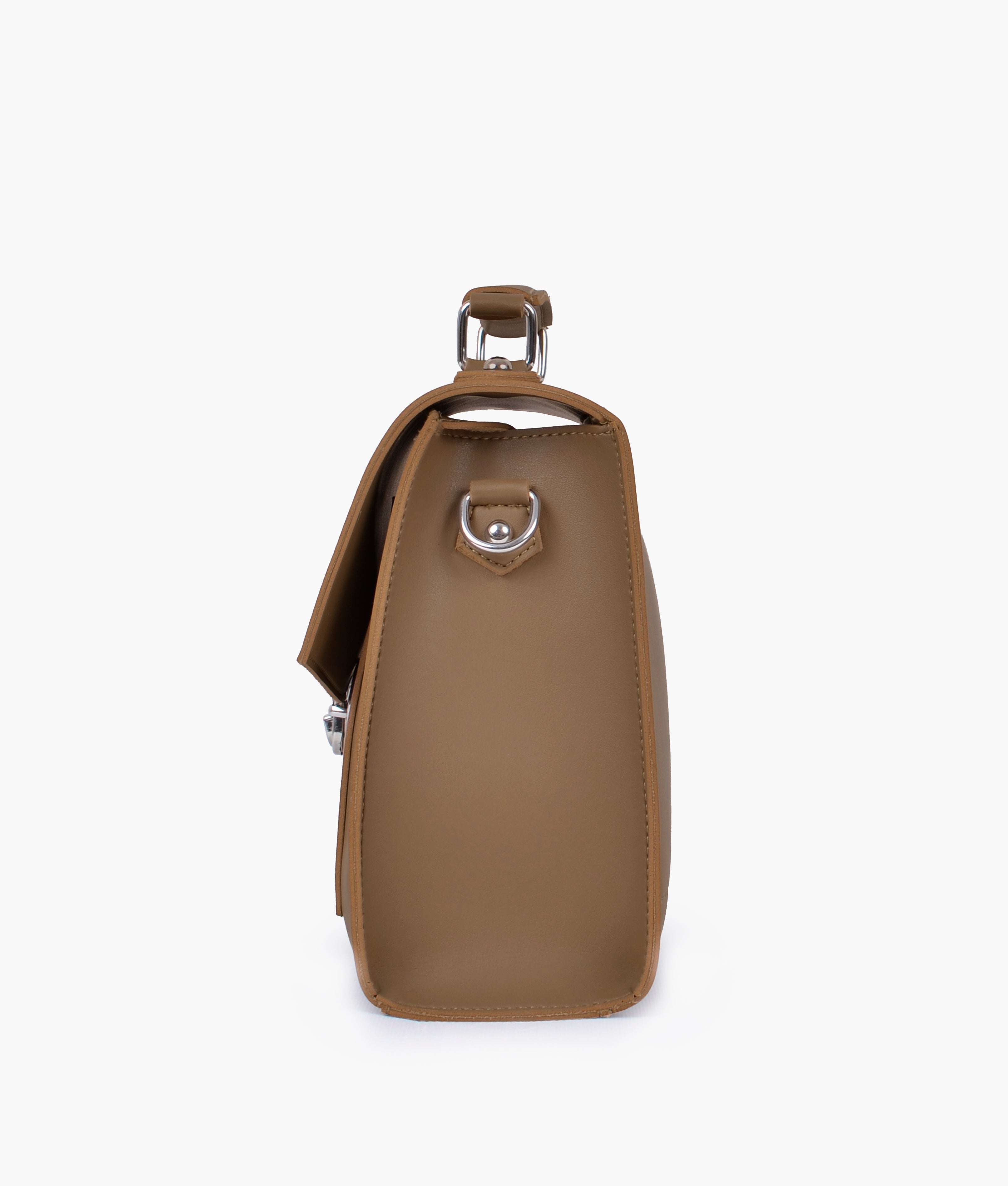 RTW Creation - Coffee push-lock messenger bag
