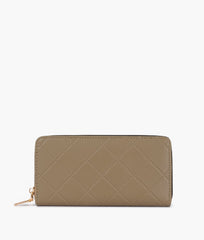 RTW Creation - Coffee quilted pattern wallet