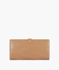 RTW Creation - Coffee quilted two-fold wallet