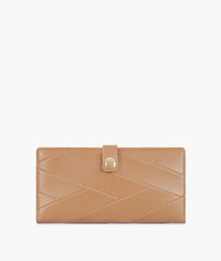 RTW Creation - Coffee quilted two-fold wallet