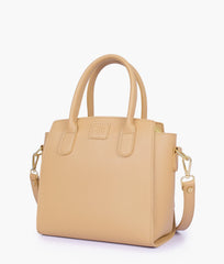 RTW Creation - Coffee top-handle mini handbag