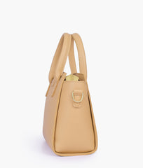 RTW Creation - Coffee top-handle mini handbag