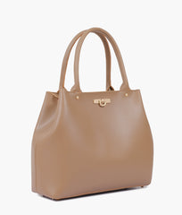 RTW Creation - Coffee zipper tote bag