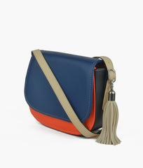 RTW Creation - Color blocking saddle bag