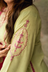 Baat Pakki Omal by Komal Stitched 3 Piece Dobby Suit-Seerat