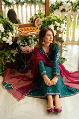 Baat Pakki Omal by Komal Stitched 3 Piece Dobby Suit-Mahrukh
