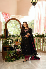 Baat Pakki Omal by Komal Stitched 3 Piece Dobby Suit-Shehrzad