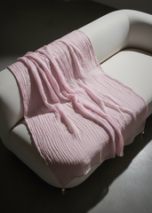 Nairah Crinkle Chiffon Dupatta Wrap-Light Pink Dupatta