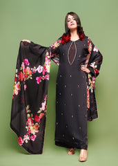 Black Floral Dress