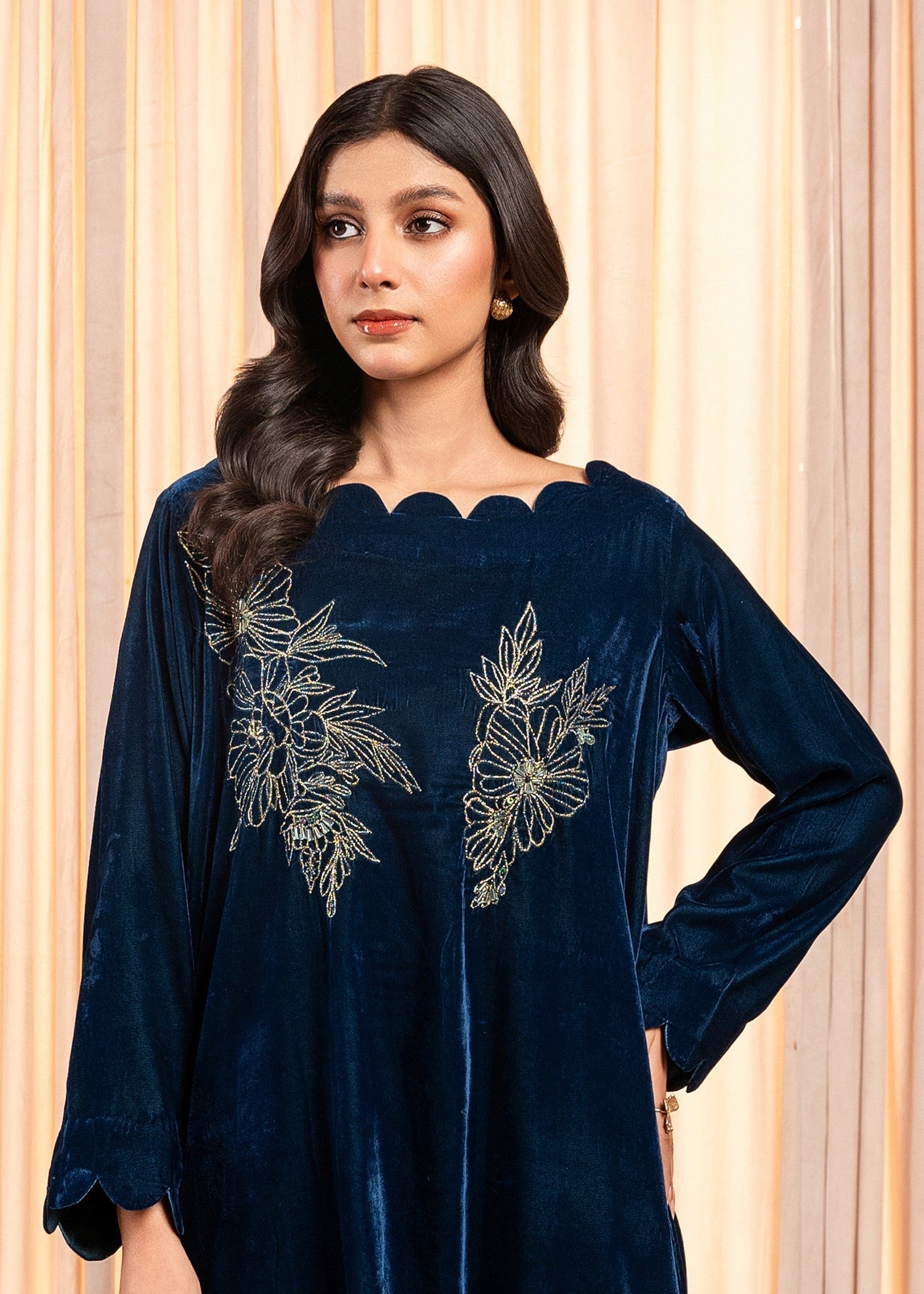 Stitch Vibes Velvet Noir Shork Frock